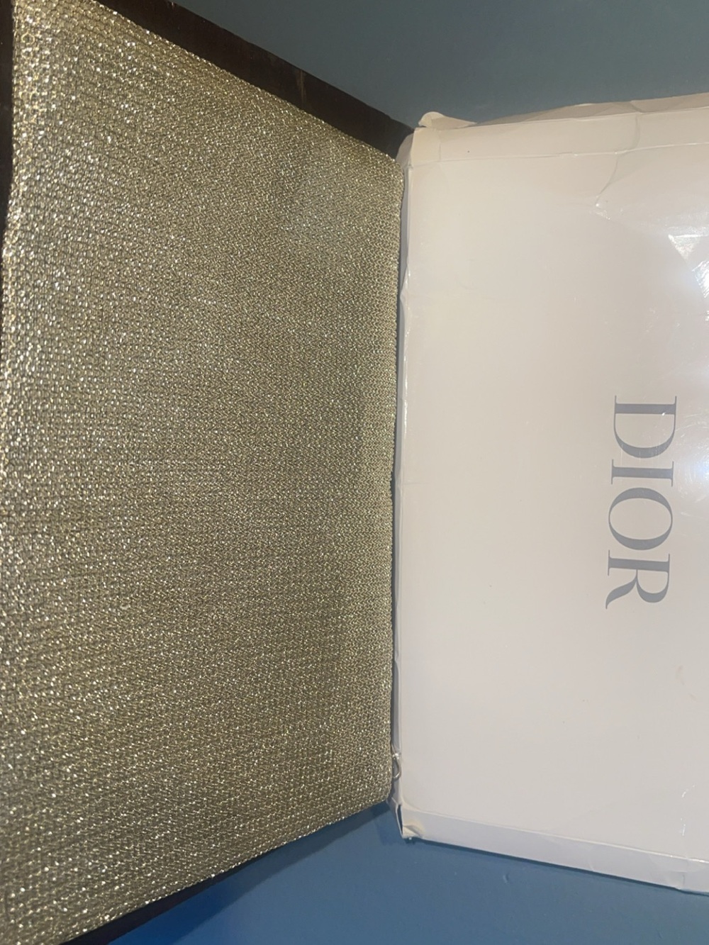 Dior Metallic Gold Evening Clutch